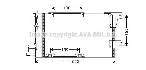 Радиатор кондиционера OLA5251 AVA