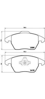 Комплект тормозных колодок, диско P61076 BREMBO