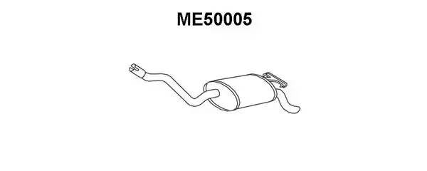 Глушитель выхлопных газов конечный ME50005 VENEPORTE