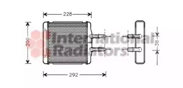 Теплообменник, отопление салона 81006027 VAN WEZEL