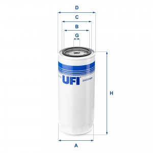 Топливный фильтр 24.309.00 UFI
