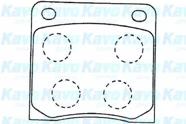 Комплект тормозных колодок, диско BP-6584 KAVO PARTS