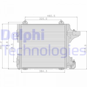 Конденсатор, кондиционер TSP0225089 DELPHI