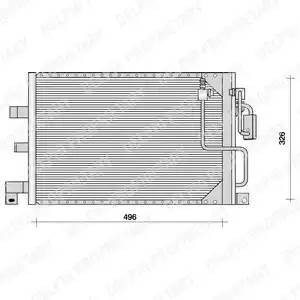 Конденсатор, кондиционер TSP0225067 DELPHI