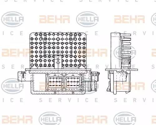Блок управления, отопление / вентиляция 5HL351321261 HELLA