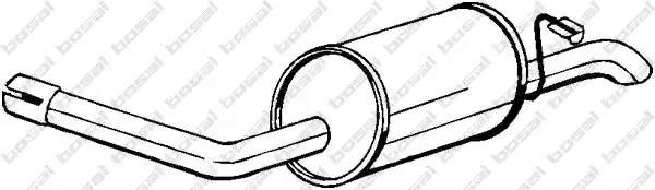 Глушитель выхлопных газов конечный 154-927 BOSAL