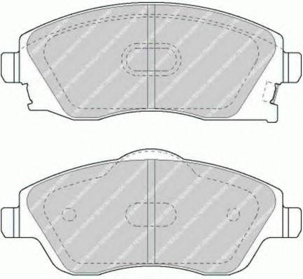 Комплект тормозных колодок, диско FSL1424 FERODO