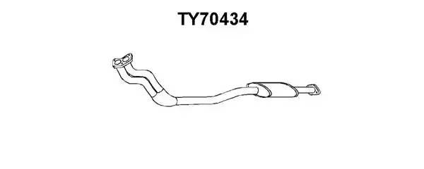 Предглушитель выхлопных газов TY70434 VENEPORTE