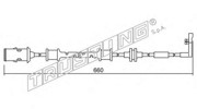 Сигнализатор, износ тормозных колодок SU142 TRUSTING