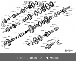 Деталь 988570102 HINO