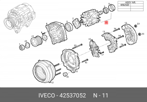 Ротор, генератор 42537052 IVECO