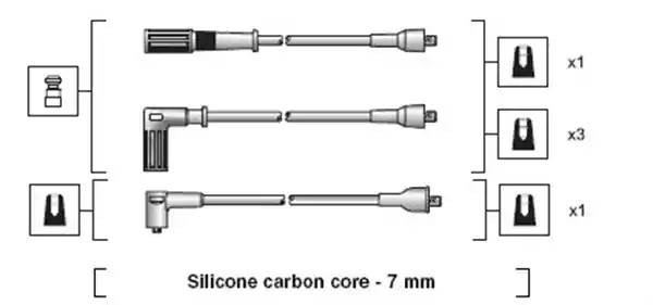 Ккомплект проводов зажигания 941318111120 MAGNETI MARELLI