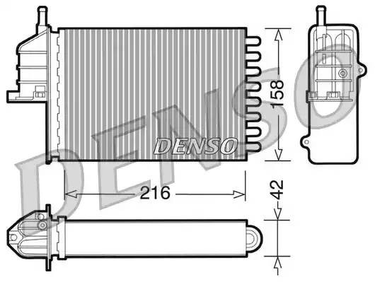 Теплообменник, отопление салона DRR09080 DENSO