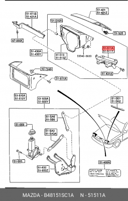 Деталь B48151SC1A MAZDA