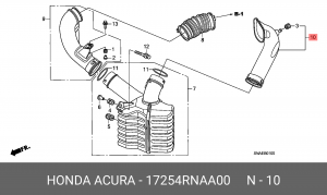 Деталь 17254RNAA00 HONDA