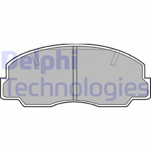 Комплект тормозных колодок, диско LP375 DELPHI