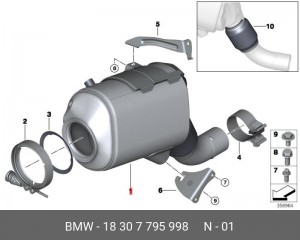 Катализатор 18 30 7 795 998 BMW