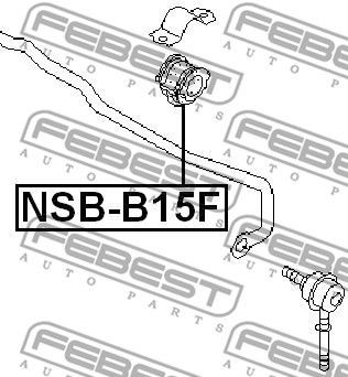 Втулка стабилизатора NSB-B15F FEBEST