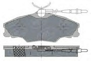 Комплект тормозных колодок, диско SP228 SCT