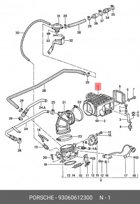 Датчик потока воздуха 93060612300 PORSCHE