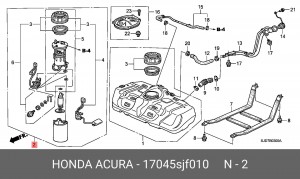 Насос электрический топливной системы в сборе 17045SJF010 HONDA