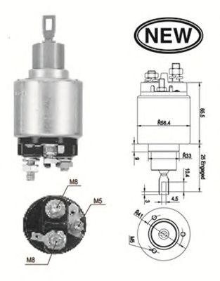 Тяговое реле, стартер 940113050557 MAGNETI MARELLI