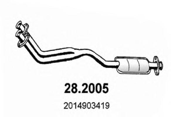 Предглушитель выхлопных газов 282005 ASSO