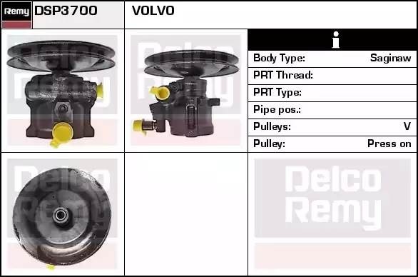 Гидравлический насос, рулевое управление DSP3700 DELCO REMY