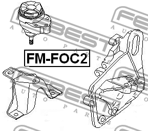 Подушка двигателя FM-FOC2 FEBEST