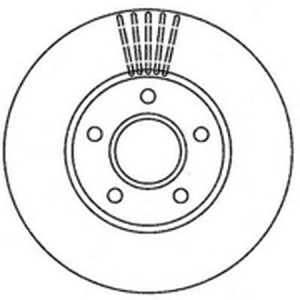 Тормозной диск 562251B BENDIX JURID