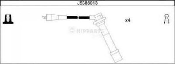Ккомплект проводов зажигания J5388013 H B JAKOPARTS NIPPARTS