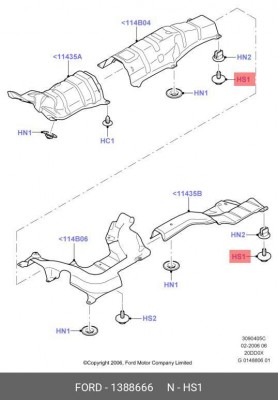 Винт самонарезной 1388666 FORD
