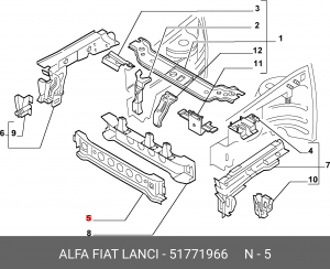 Деталь 51771966 ALFA FIAT LANCIA