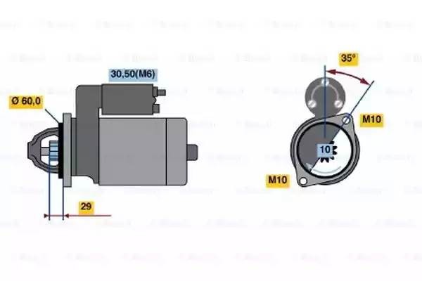 Стартер 0 001 115 072 BOSCH