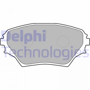 Комплект тормозных колодок, диско LP1632 DELPHI