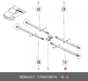 Стойка стабилизатора 7700418374 RENAULT