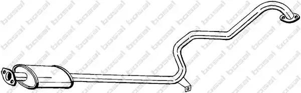 Средний глушитель выхлопных газов 288235 BOSAL