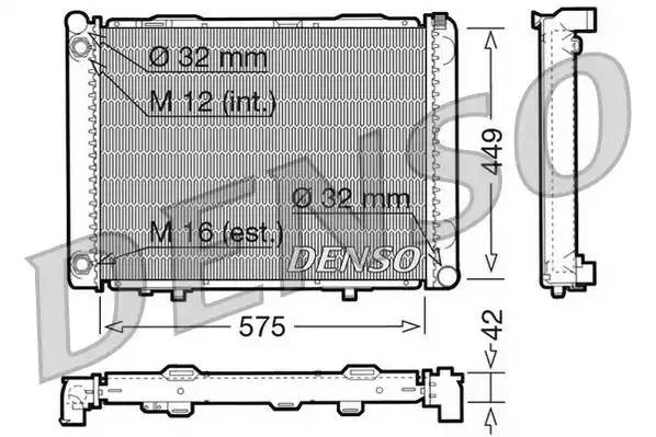 Радиатор, охлаждение двигател DRM17069 DENSO