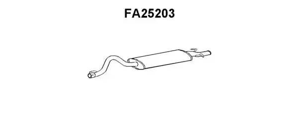 Глушитель выхлопных газов конечный FA25203 VENEPORTE