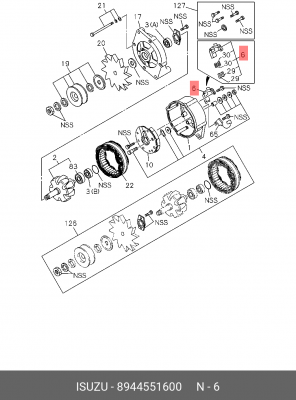 Регулятор генератора 8-94455-160-0 ISUZU
