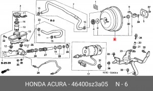 Усилитель тормозной системы 46400SZ3A05 HONDA