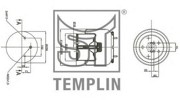 Кожух пневматической рессоры 040606106380 TEMPLIN