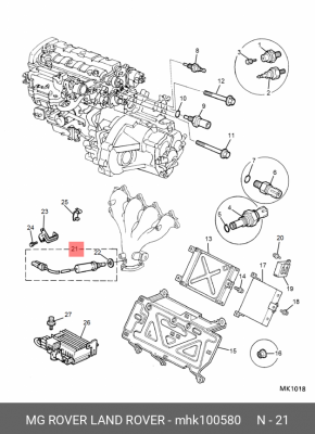 Лямбда-зонд MHK100580 MG ROVER LAND ROVER