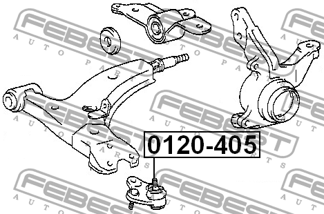 Опора шаровая подвески 0120-405 FEBEST
