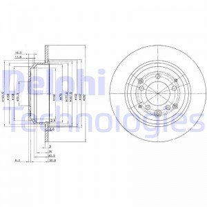 Тормозной диск BG3060 DELPHI