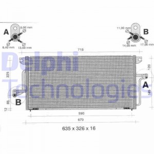 Конденсатор, кондиционер TSP0225336 DELPHI
