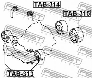 Опора дифференциала TAB-313 FEBEST