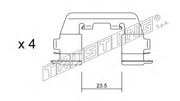 Комплектующие, колодки дискового тормоза KIT052 TRUSTING
