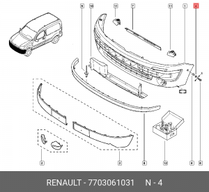 Шайба резиновая 7703061031 RENAULT