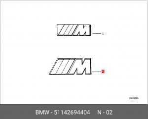 Эмблема 51 14 2 694 404 BMW